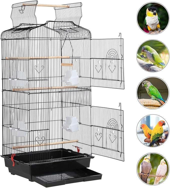 Yaheetech 41-inch Open Top Medium Bird Cages - Image 8