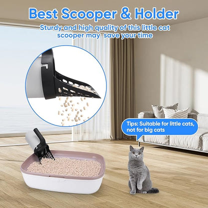MYPIN Cat Litter Scooper with Holder, Upgraded Cat Litter Shovel with Bags and - Image 2