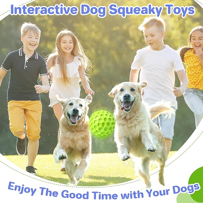 Interactive Squeaky Dog Balls, Dog Toys - Image 7