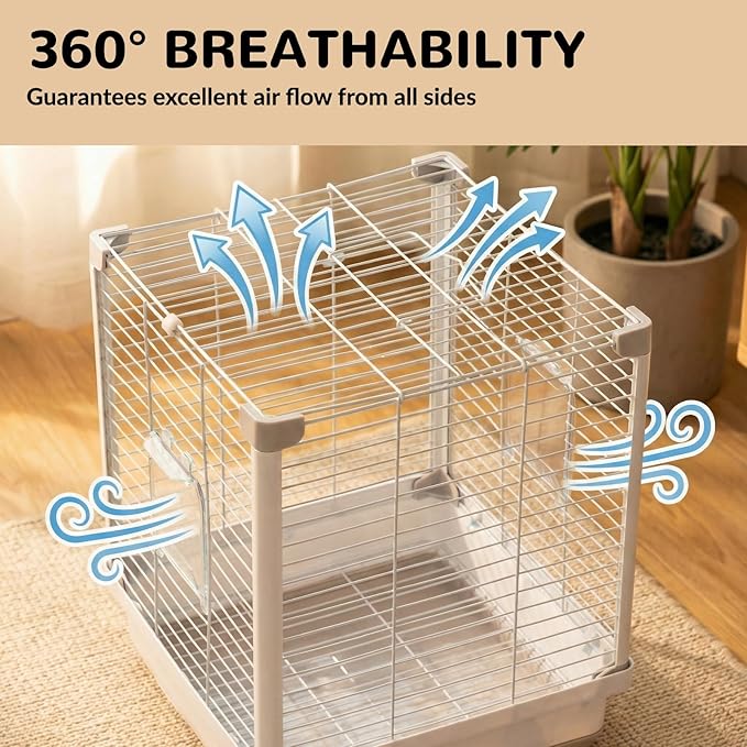 14.6" Portable Travel Bird Cage, Parrot Cage, Ample Room - Image 4