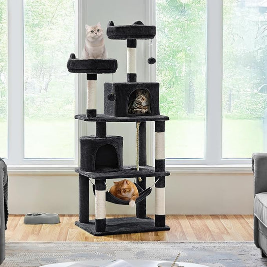 Yaheetech 62.5inches Cat Tree Cat Tower Cat Condo - Image 2