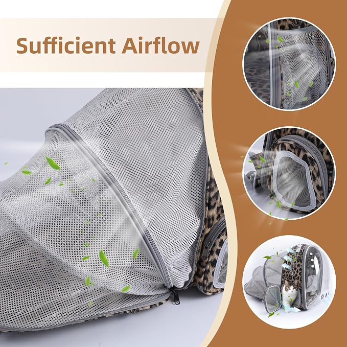 Cat Backpack Carrier Back Expandable Bubble Pet Carrier Backpack - Image 5