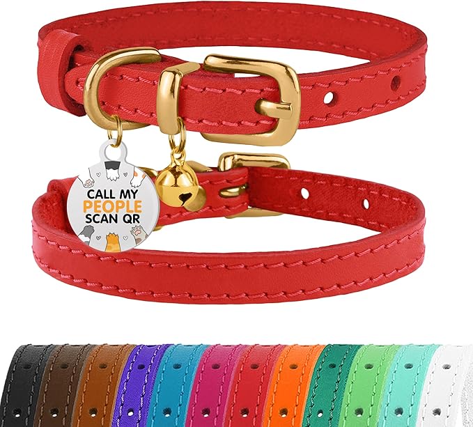 BRONZEDOG Leather Cat Collar by BRONZEDOG