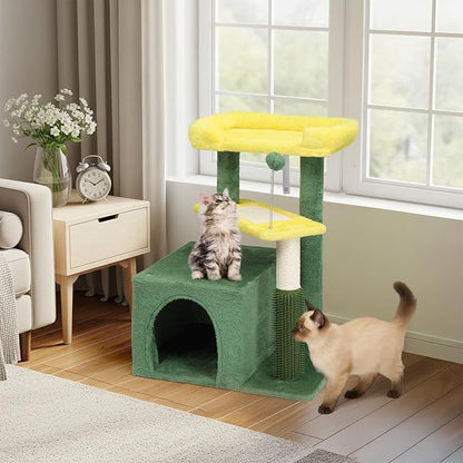 VINGLI Cat Tree, 27 inch Small Cat Tower - Image 6