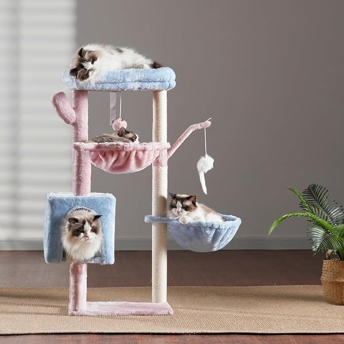 Heybly Cat Tree, 39.4 Inches Tower Condo - Image 9