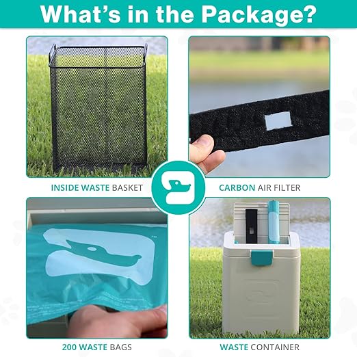 PawPail Pet Waste Station with Activated Carbon Filter and DualVent Odor Control - Image 3