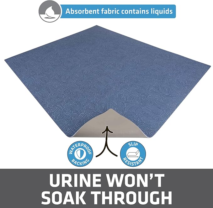 Drymate Cat Litter Box Mat, Litter Trapping Mat, Waterproof, Urine-Proof - Image 3