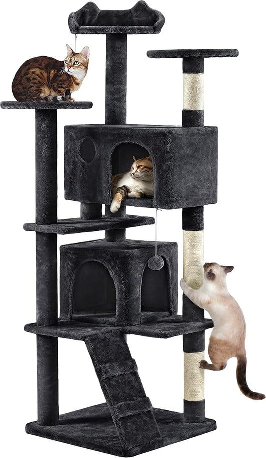 Yaheetech Multi-Level Cat Tree for Large Cats, by Yaheetech