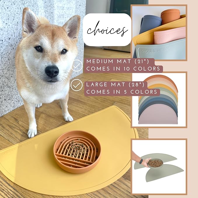 Should We Go - Waterproof Silicone Pet Food Mat - Non-Slip, Spill-Proof Feeding - Image 5
