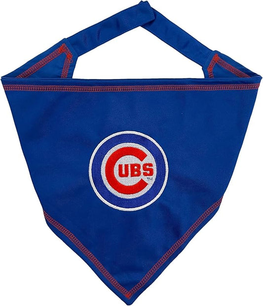Pets First MLB Chicago Cubs TIE Bandana, Large/X-Large. Dog Bandana Scarf Bib by PETSFIRST