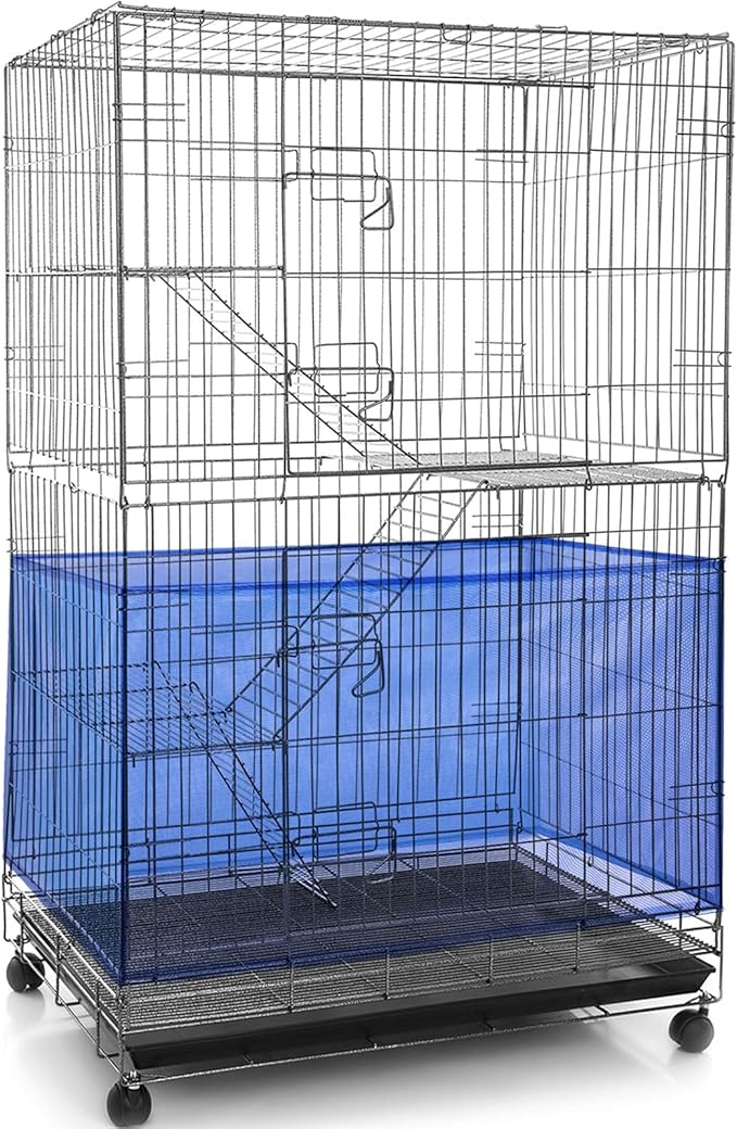 Shappy Large Bird Cage Seed Catcher, Bird Cage Cover Net Skirt Guard, by Shappy