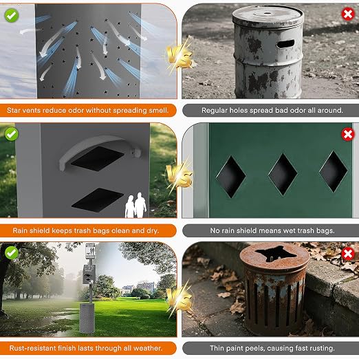 Dog Waste Station Outdoor, Pet Waste Disposal Station Rustproof Aluminum - Image 8