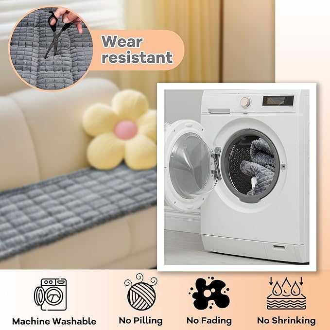 Washable Dog Couch Cover Protector, Non Slip Dog Bed Mat Machine Washable Large - Image 4