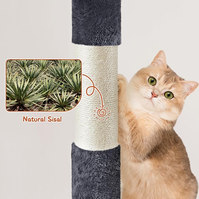 Yaheetech 76in Cat Tree Multi-Level Cat Tower - Image 7