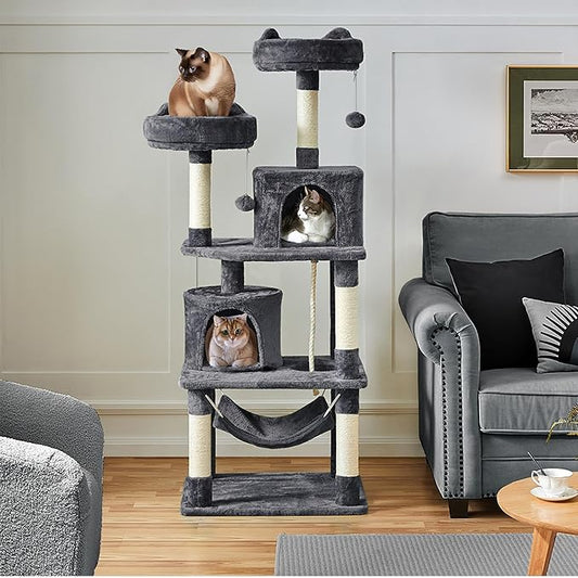 Yaheetech 62.5inches Cat Tree Cat Tower Cat Condo - Image 2