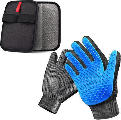 2-in-1 Pet Grooming Glove & Fabric Hair Remover by NVNAN