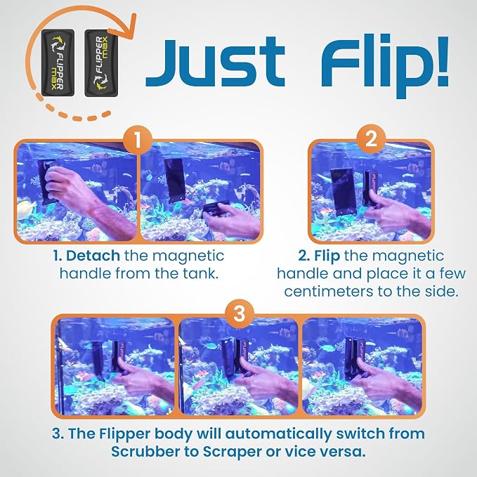 FLIPPER Max Magnetic Aquarium Glass Cleaner – 2-in-1 Scrubber and Scraper - Image 6