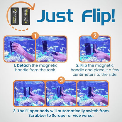 FLIPPER Max Magnetic Aquarium Glass Cleaner – 2-in-1 Scrubber and Scraper - Image 6