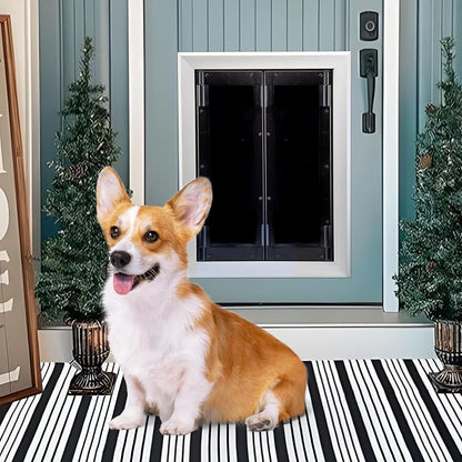 Aluminum Pet Door with Panels, Durable Dog Door with Automatic Closing Magnetic - Image 7
