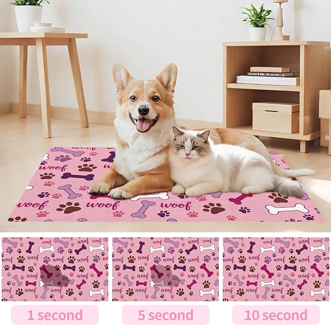 Dog Feeding Mat 20 x 12 Inch, Waterproof Non Slip Rubber Pet Bowl Pad Mat - Image 5
