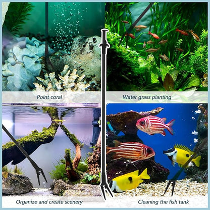 Gisafai 2 Pcs Plastic Aquarium Tongs 27 Inches Long Multi Purpose Trimming - Image 6