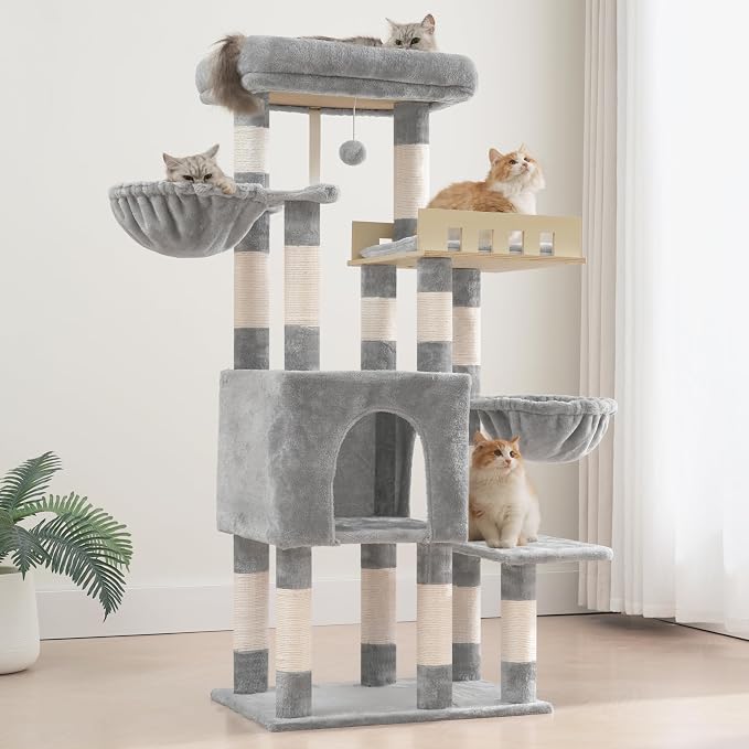 Cat Tree for Indoor Cats Large Adult, Heavy Duty Cat Tree for Large Cats 20 lbs+ - Image 9