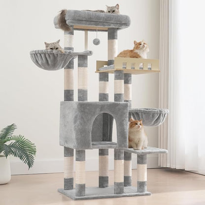 Cat Tree for Indoor Cats Large Adult, Heavy Duty Cat Tree for Large Cats 20 lbs+ - Image 9