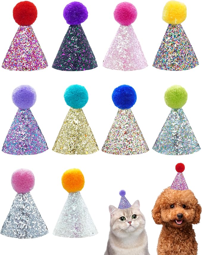 PET SHOW 10 Pack Mini Small Dog Hats by PETSHOW