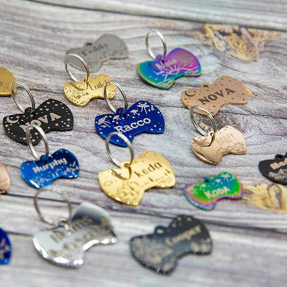 Personalized Dog Tag with 5 Lines of Custom Deep Engraved Durable Stainless - Image 2