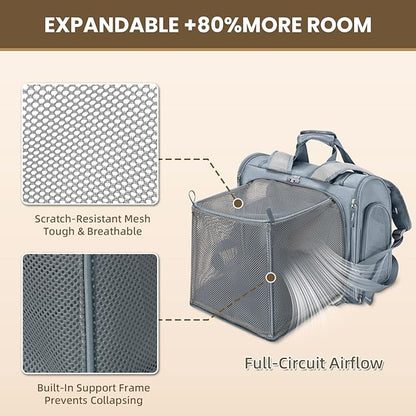 Lollimeow Expandable Cat Carrier Backpack - Image 3