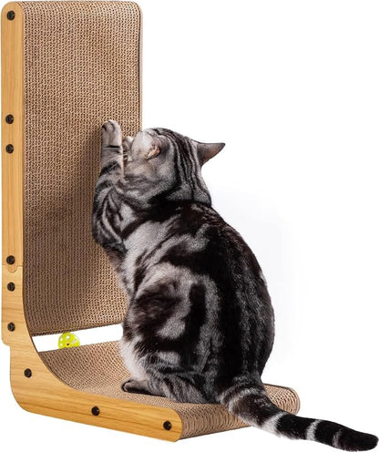 Poils bebe L Shape Cat Scratcher, 26.8 Inch Cat Scratchers by Poilsbebe