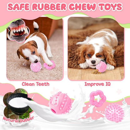 Zeaxuie Pink Puppy Toys for Teething - Image 6