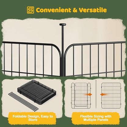 Yaheetech Expandable Dog Playpen, 8 Panel 32 inch Puppy Playpen - Image 9