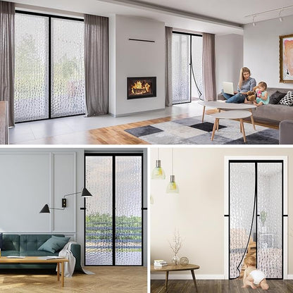 RELIANCER Magnetic Thermal Insulated Door Curtain, Waterproof EVA Door Cover - Image 9