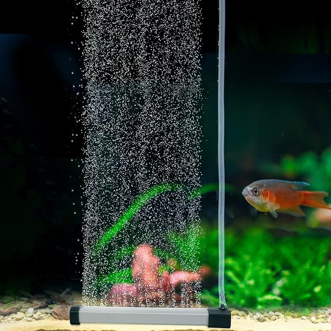 hygger Aquarium Bubble Strip, Nano Air Bubble Curtain Wall Aquarium Air Stone by hygger