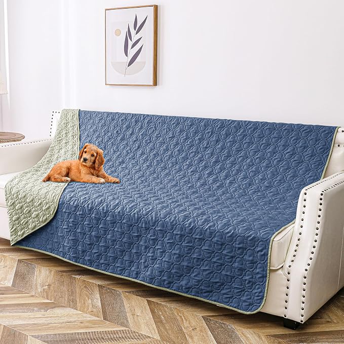 Waterproof Couch Cover for Dogs Washable, Reversible Dog Bed Blanket Pet Sofa by Bigbeer