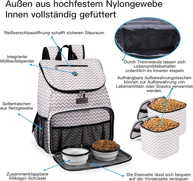 BAGLHER丨Dog Travel Bag, Airline Approved Pet Supplies Backpack, Dog Travel - Image 4