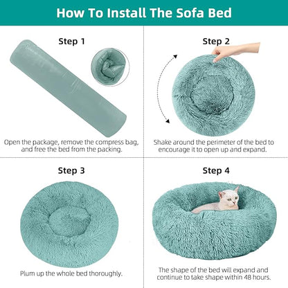 Cat Beds for Indoor Cats, 20 Inch Dog Bed for Small Melium Large Dogs, - Image 6