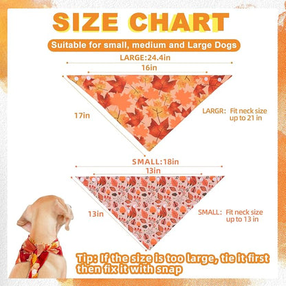 PAWCHIE Dog Bandanas Small Reversible Styles Pet Triangle Scarf Bibs - Image 2