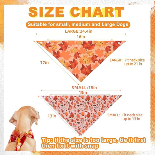 PAWCHIE Dog Bandanas Small Reversible Styles Pet Triangle Scarf Bibs - Image 2