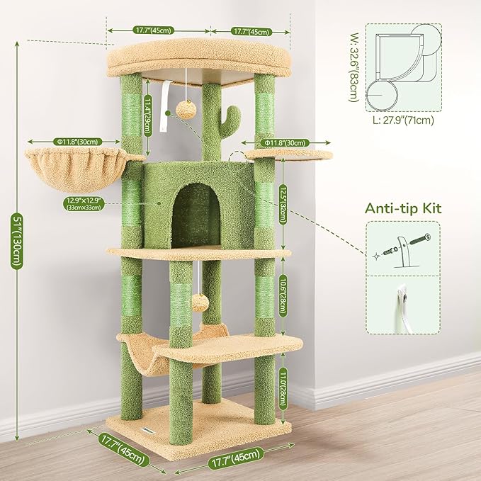 Globlazer Cactus Corner Cat Tree Tower - Image 6