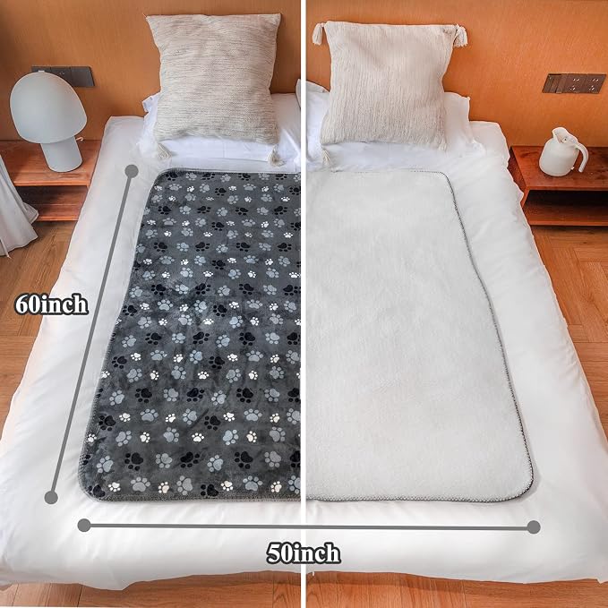 Waterproof Pet Blanket Dog Blankets, Pattern Printing Super Soft Warm Fluffy - Image 5