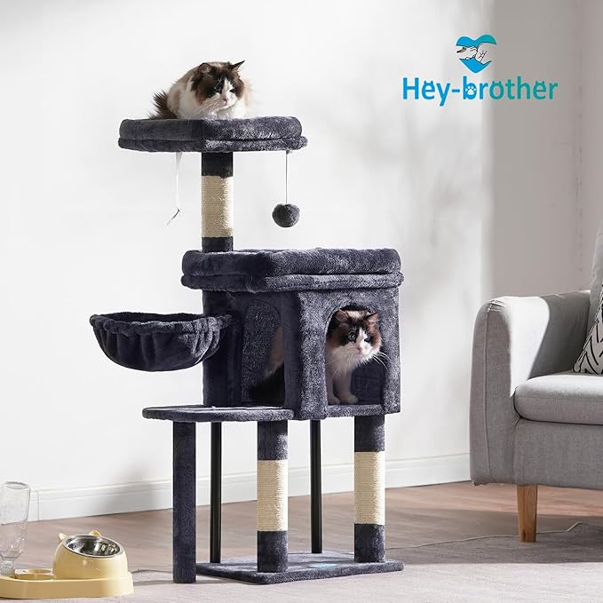 Hey-brother Cat Tree Tower, Scratching Posts - Image 8