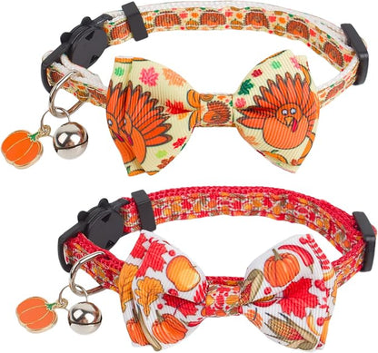 ADOGGYGO Thanksgiving Cat Collars by ADOGGYGO