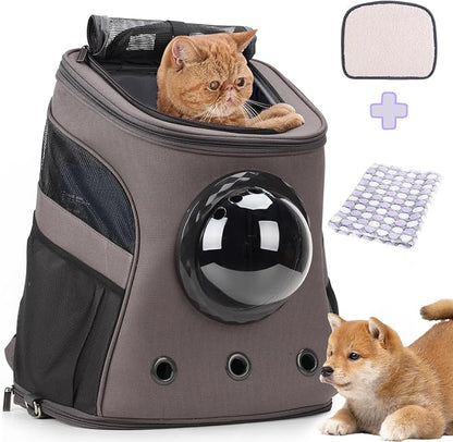 LOLLIMEOW Large Pet Carrier Backpack, Bubble Backpack Carrier by Lollimeow