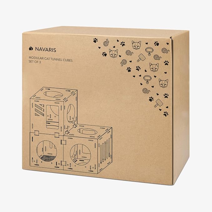 Navaris Modular Cardboard Cat House - Image 7