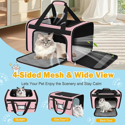 HUANLANG Soft-Sided Cat Carrier Airline Approved, Dog Carriers - Image 7
