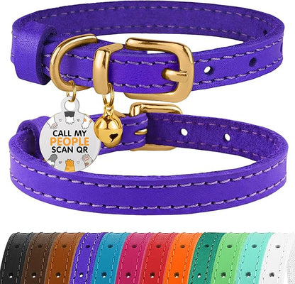 BRONZEDOG Leather Cat Collar by BRONZEDOG