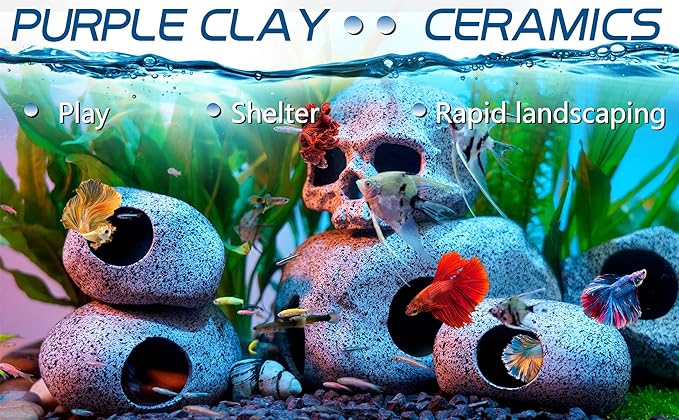 Ameliade Aquarium Decorations Cave Fish Tank Accessories Rock Decor - Image 3