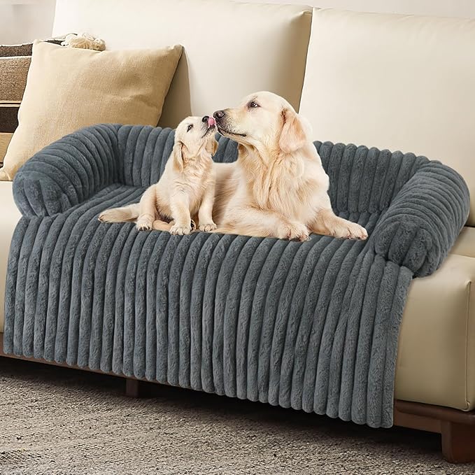 Wn's Day Luxurious Dog Couch Bed, Washable Calming Dog Couch Cover, Removable by Unknown